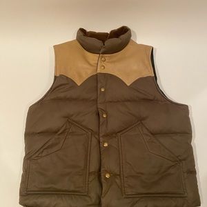 RRL Reversible Quilted Down Vest Mens Size L